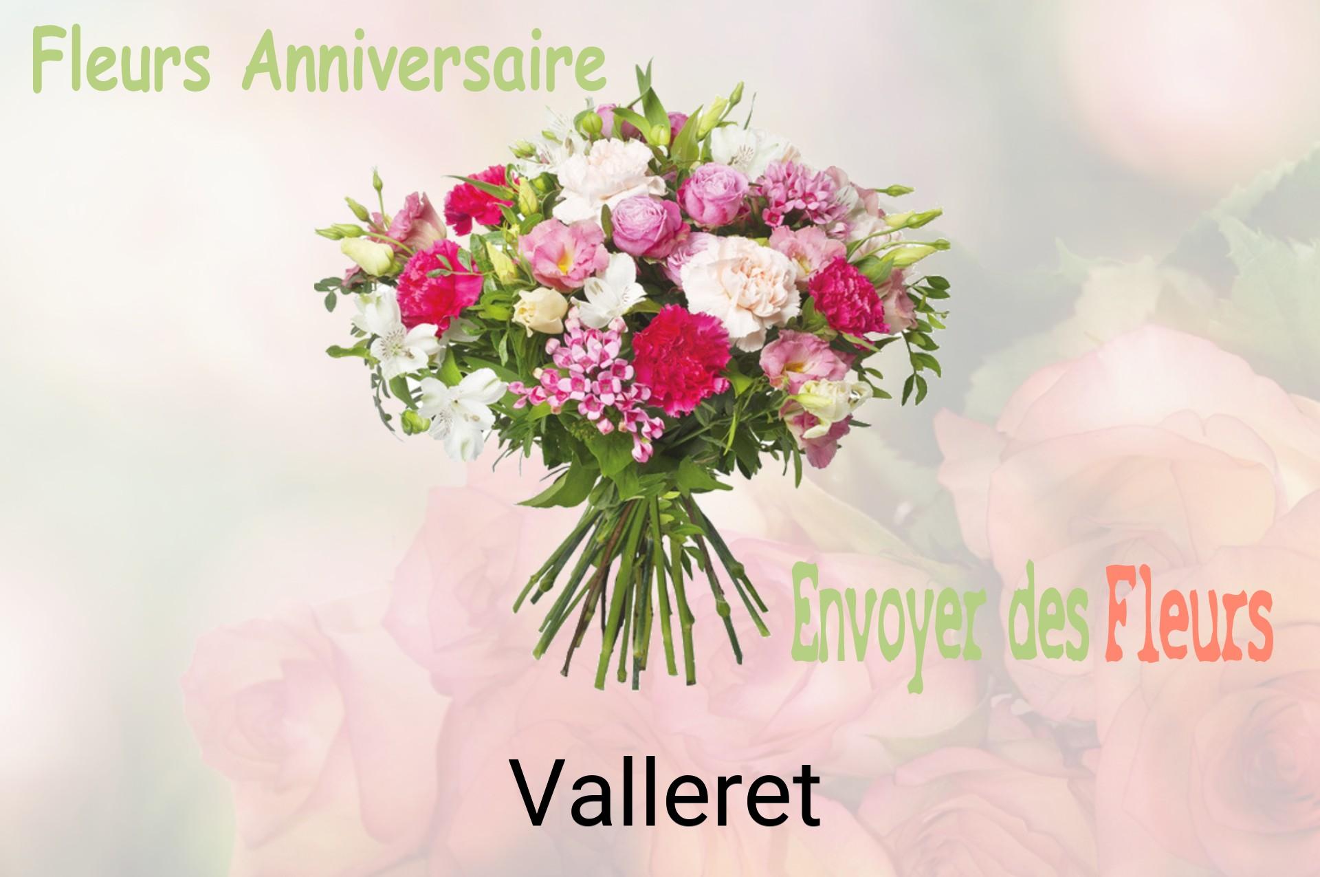 Bouquet de fleurs d’anniversaire livré à Valleret